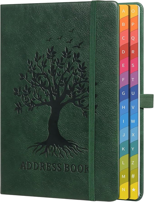 ZXHQ Address Book with Colorful Alphabetical Tabs by ZXHQ