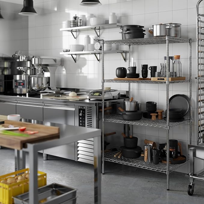 Regal Altair 24" Deep x 36" Wide x 64" Height Wire Shelving Kit | 4-Tier | NSF - Image 2