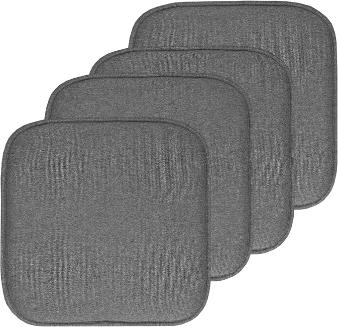 Sweet Home Collection Chair Cushion Memory Foam Pads Honeycomb Pattern Slip Non by SweetHomeCollection