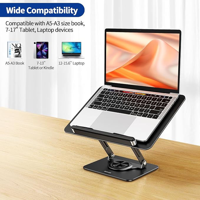 BESIGN BS02 Book Stand for Reading, Adjustable Book Holder, Ergonomic Laptop - Image 5