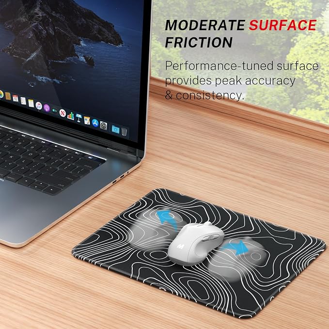 MROCO 3-Pack Mouse Pads, Larger Surface, 8.5 x 11 in, Non-Slip Rubber Base - Image 2