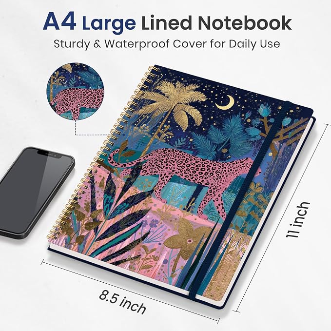 Taja Large Spiral Lined Journal - Image 5