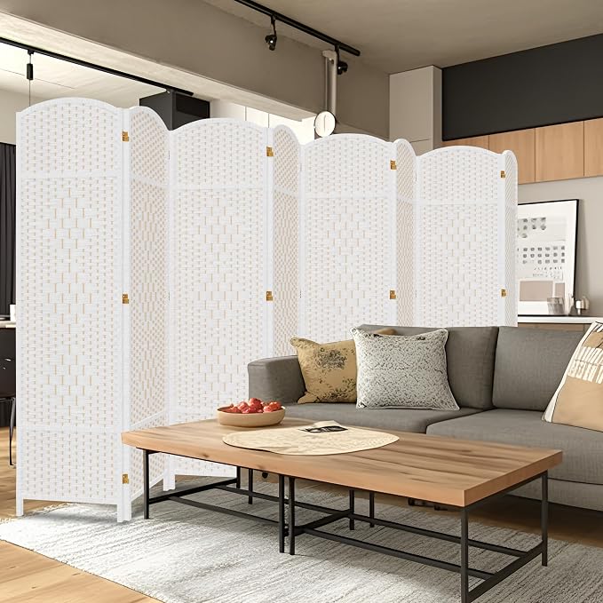 DURASPACE 8 Panel Room Divider, 6ft Tall Folding Privacy Screen, 19.5" Wide - Image 2