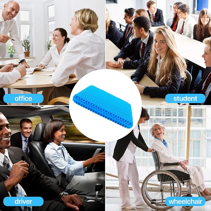 Hvllyan Gel Seat Cushion for Long Sitting, Gel Cushion for Wheelchair Soft - Image 4