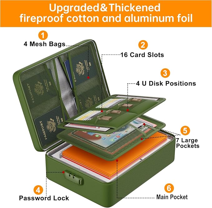 DocSafe 5200°F Fireproof Document Organizer Box - Image 8
