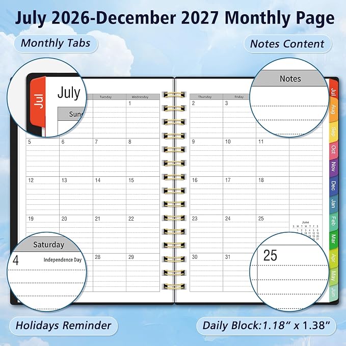 Daily Planner 2026-2027, 18 Month Planner - Image 3