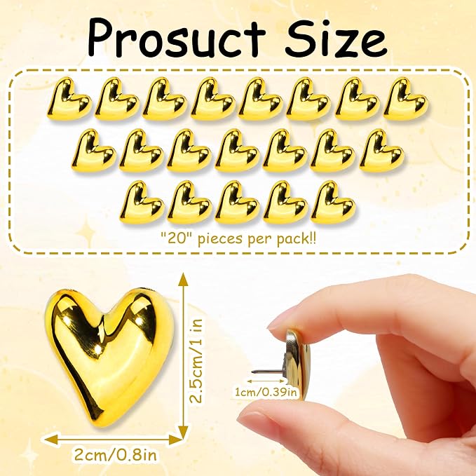 Decorative Cute Push Pins for Bulletin Board, Thumb Tacks, Cork Board Desk Wall - Image 2