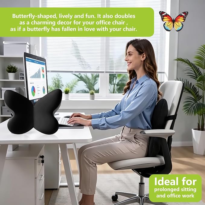 Memory Foam Lumbar Support Pillow, Back Support - Image 5