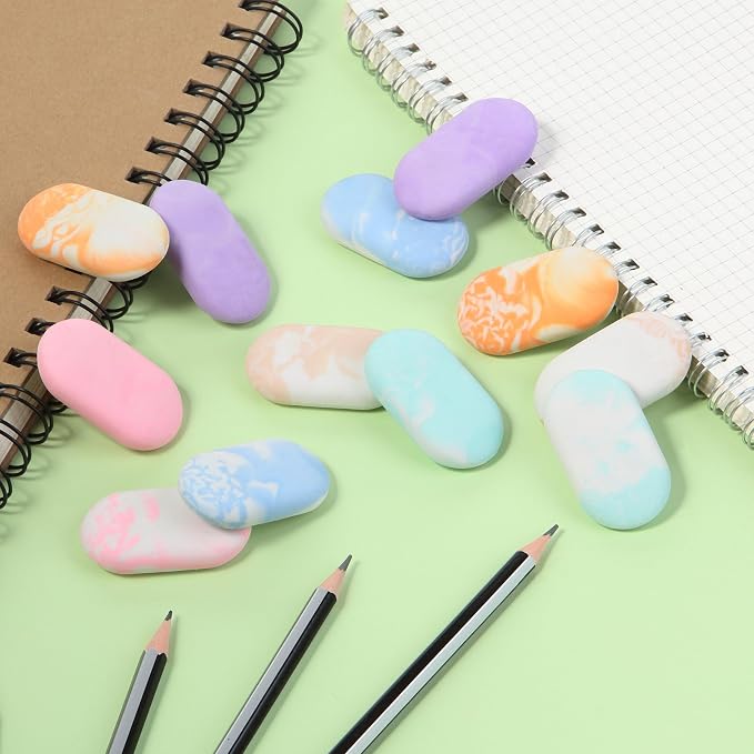 Mr. Pen- Marble Pencil Erasers, 12 Pack, Art Sketching, Clean Smudge-Free - Image 3