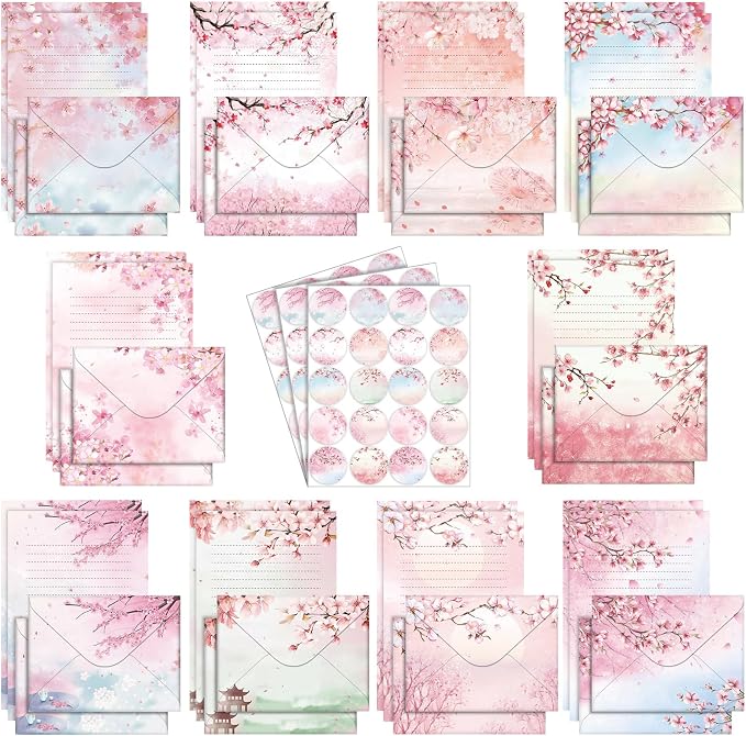 TaoBary 160 Pcs Stationery Paper Set 50 Double Sided Stationery Papers by TaoBary