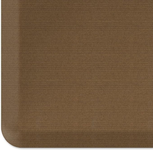 GelPro NewLife Designer Comfort Ergo-Foam Anti-Fatigue Kitchen Floor Mat, 20" x 72", Grasscloth Khaki-DeskLoop Office