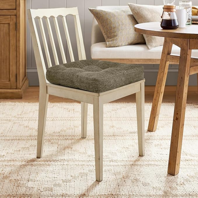 downluxe Chair Cushions for Dining Chairs 4 Pack, Tufted Indoor Chair Pads - Image 7