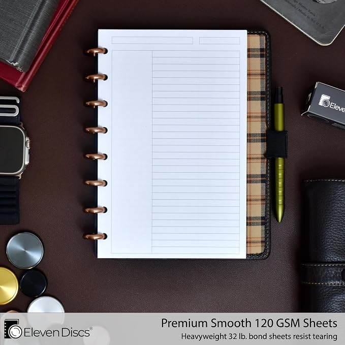Eleven Discs Discbound Paper, Junior Size Margin Ruled Sheets - Image 2