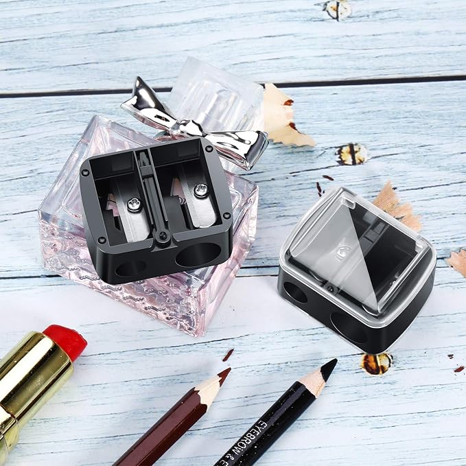 Chuangdi 5 Pack Makeup Pencil Sharpener Plastic Lip Liner Pencil Eyeliner - Image 6