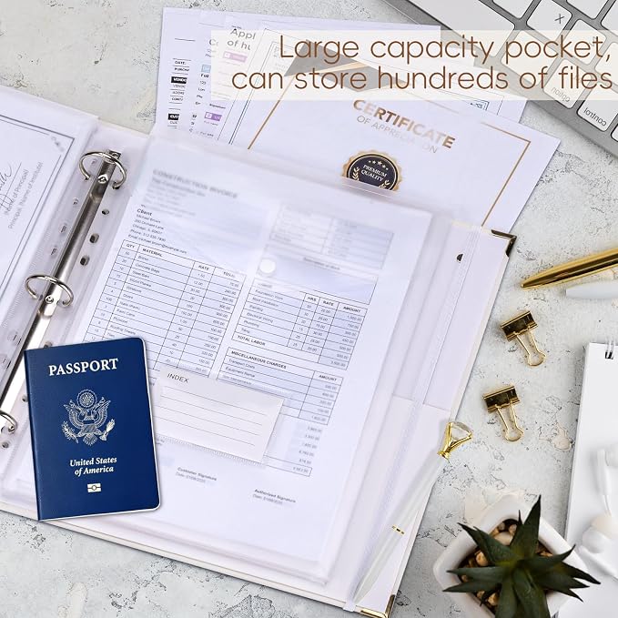 XKDOUS Important Document Organizer, Folio Folders - Image 3