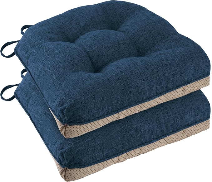 Chair Cushions for Dining Chairs 2 Pack, by FlyGulls