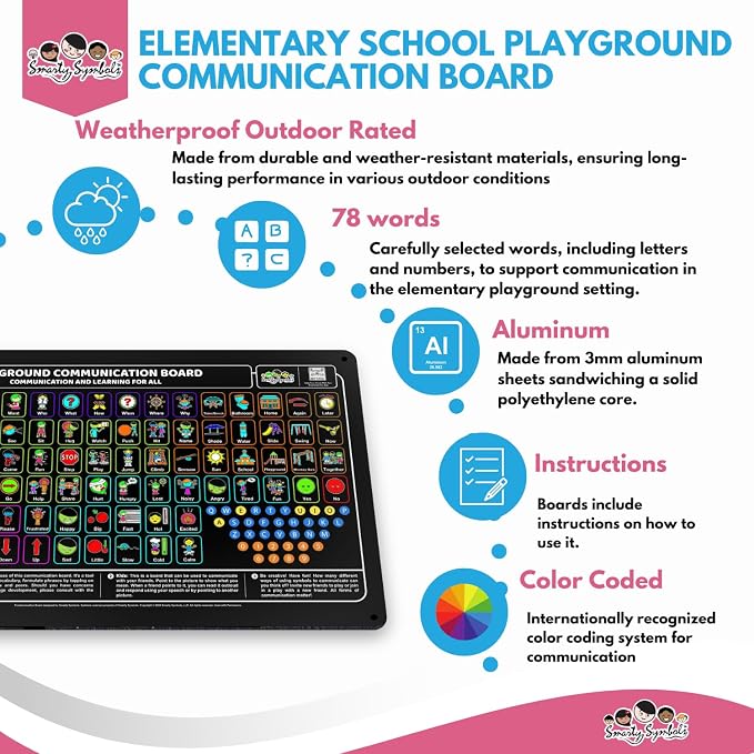 Weather-Proof Aluminum School Playground Communication Board - Image 4