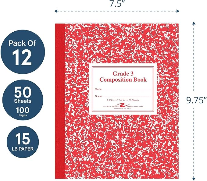 ROARING SPRING Primary Composition Book, Handwriting Notebook - Image 3