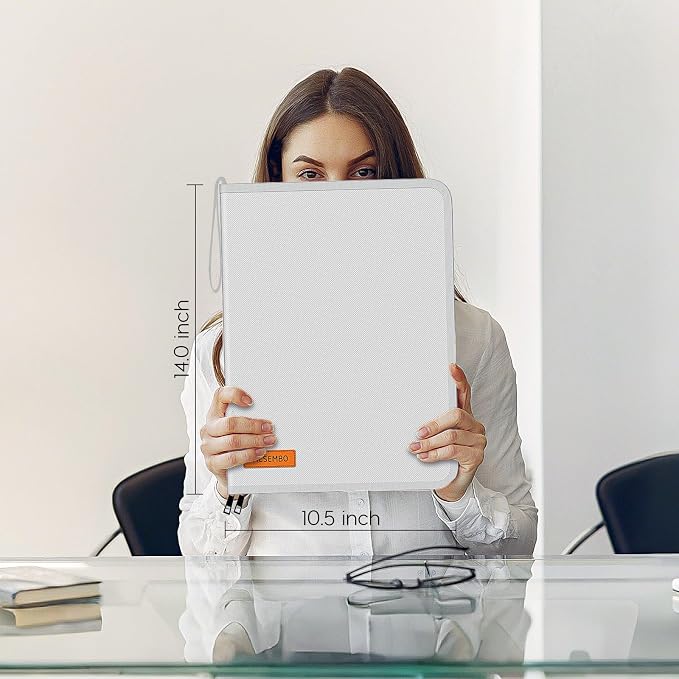 Important Document Organizer Zipper Binder, Fireproof Document Bag - Image 5