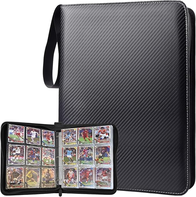 Portable 9-Pocket Trading Card Binder, Holds 1080 Cards by Unknown