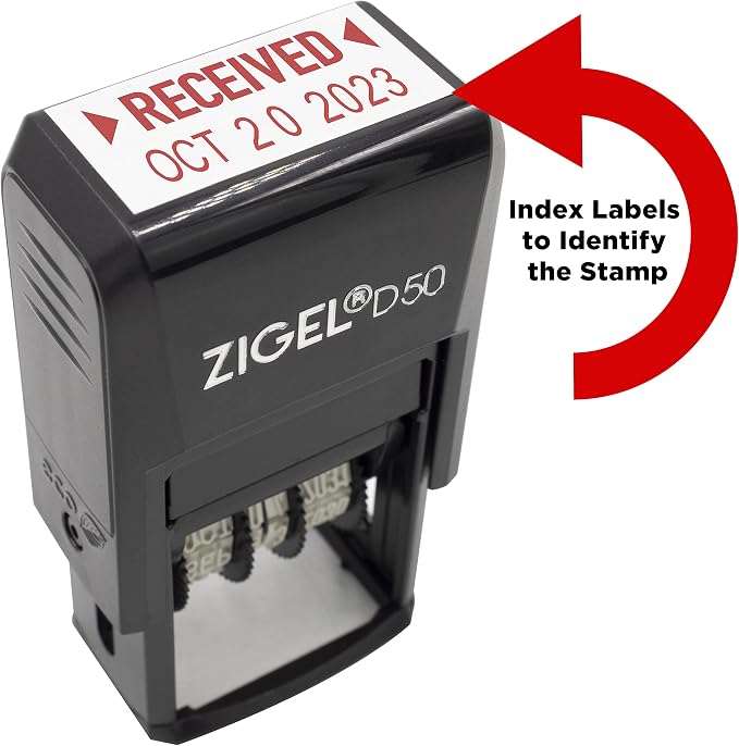ZIGEL D50 Date Stamp with Posted - Image 5