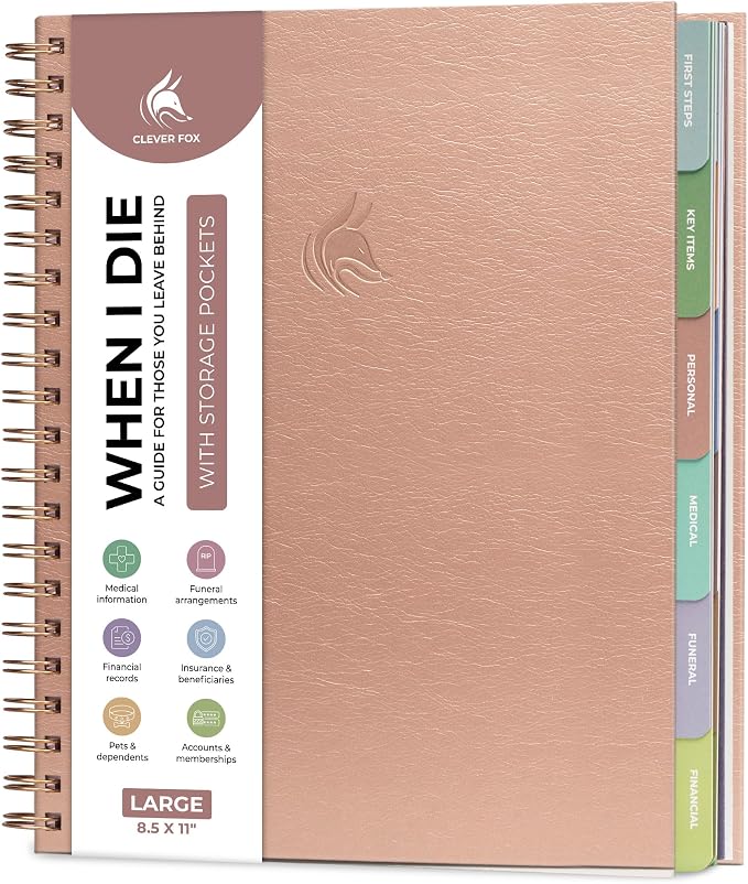 Clever Fox Large When I Die Planner by CleverFox
