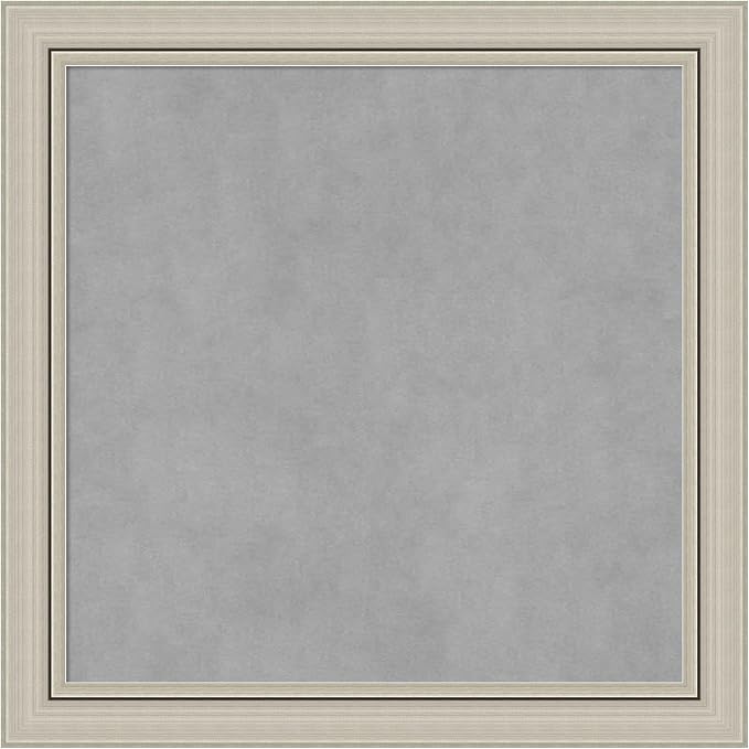 Amanti Art Silver Framed Magnetic Board 24x24 Medium Vision Board by AmantiArt