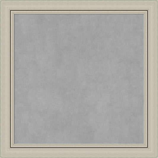 Amanti Art Silver Framed Magnetic Board 24x24 Medium Vision Board by AmantiArt