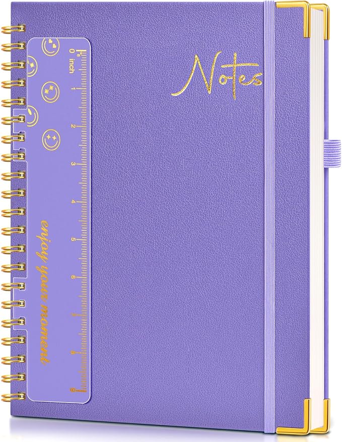 Blank Spiral Notebook Journal 8.5” x 11”, A4 Large Hardcover Sketch Book by UEBZFOCS