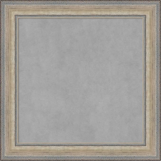 Amanti Art Silver Framed Magnetic Board 25x25 Medium Vision Board by AmantiArt