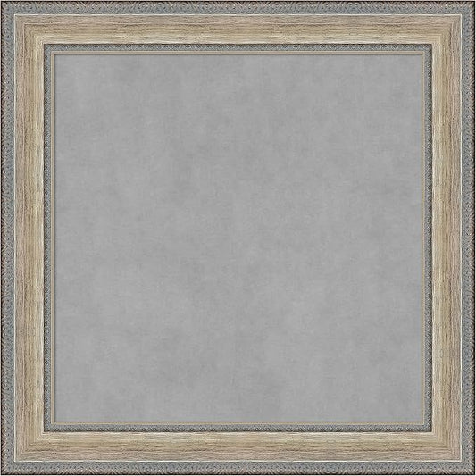 Amanti Art Silver Framed Magnetic Board 25x25 Medium Vision Board by AmantiArt