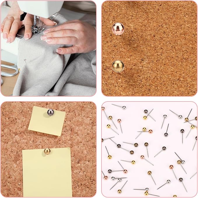 XIHIRCD 200pcs Map Push Pins, Round Head Map Pins - Image 7