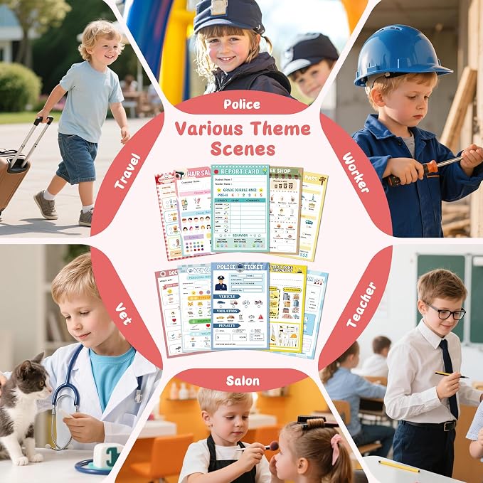 TICIAGA Kids Pretend Play Notepads - Image 6