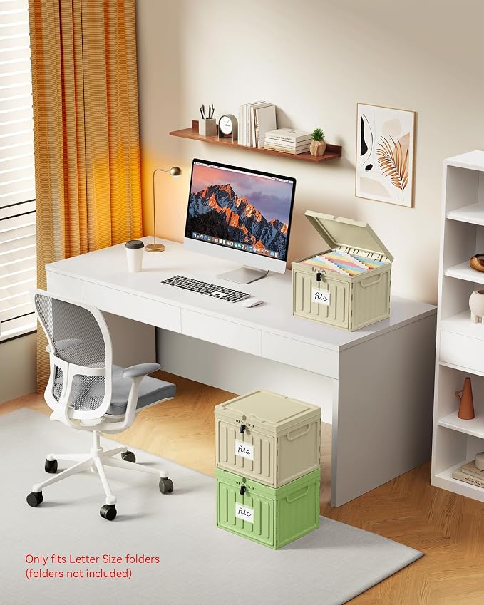 Oterri Lockable Plastic File Box - Image 6