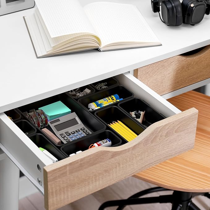 Simple Houseware Interlocking Desk Drawer Bins Organizer, 42 Packs - Image 6