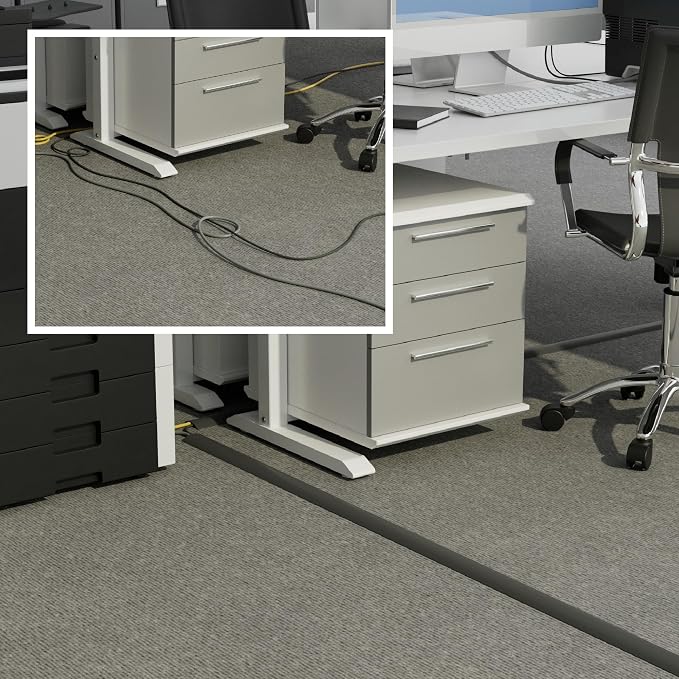 D-Line Cable Protector, 1/2 in H, 6 ft L, 2-3/8 in W, 1 Channel - Image 4