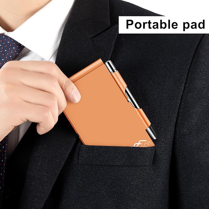 amassan Metal Small Notebook, Mini Notepad, Small Pocket Notepad Aluminum Note - Image 2