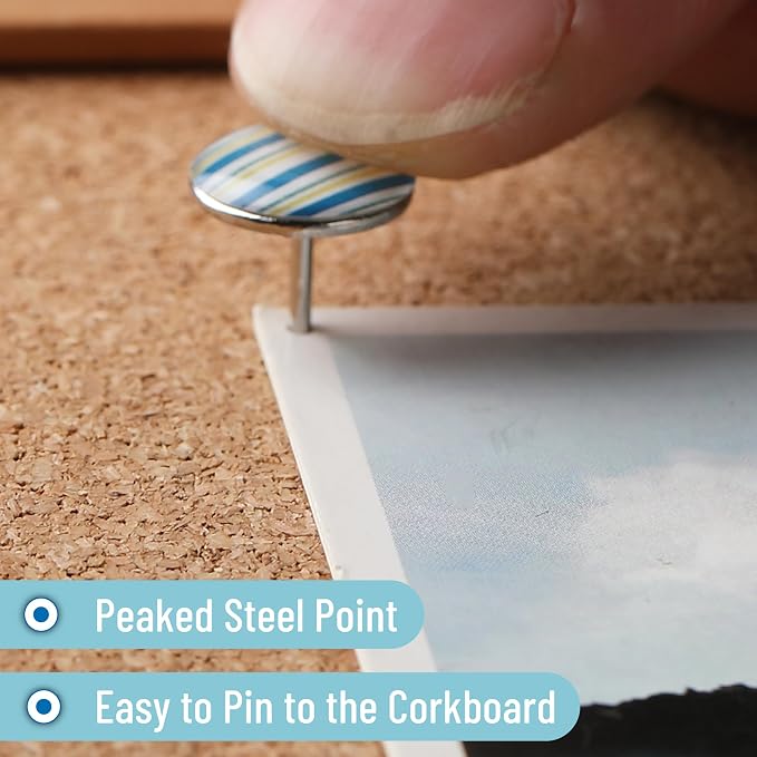 Mr. Pen- Decorative Push Pins, 8 Unique Designs, Sky Breeze | Cute Push Pins - Image 4