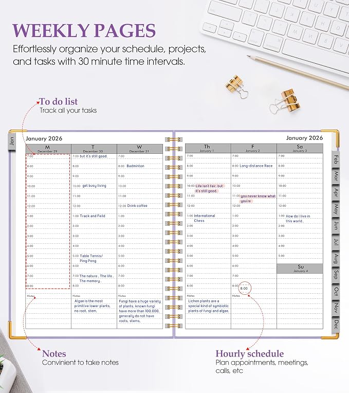 2026 Planner, Weekly and Monthly Calendar Planner from January 2026 - Image 3