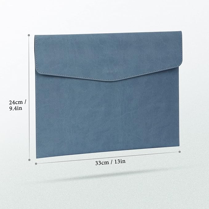 FYY File Folder, PU Leather A4 Document Holder File Organizer Filing Envelope - Image 2