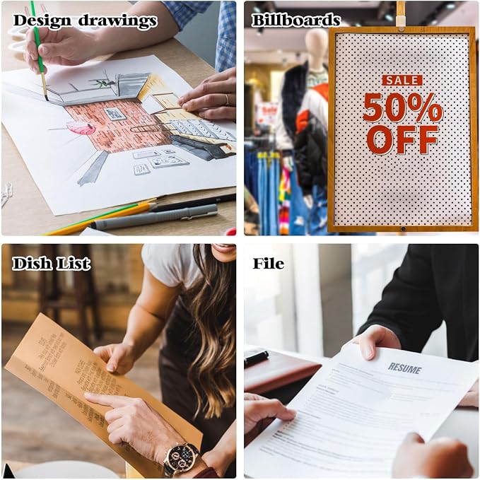 11" x 17" Hard Plastic Sheet Protectors, Menu Rigid Print Protectors, Paper - Image 4