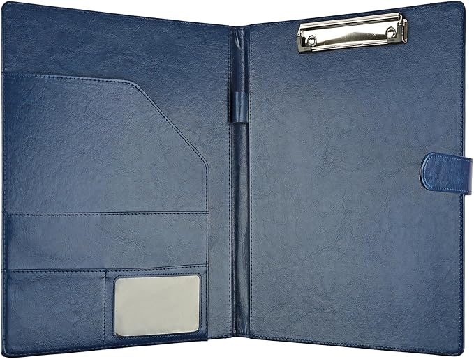 Professional Padfolio with Clipboard, Faux Leather Portfolio Folder Binder - Image 6