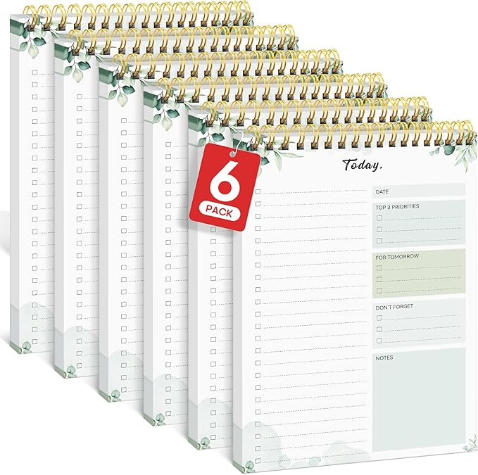 Taja 6 Pack of To Do List Notepad by Taja