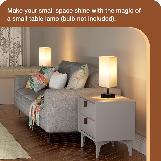White Small Table Lamp - Image 4