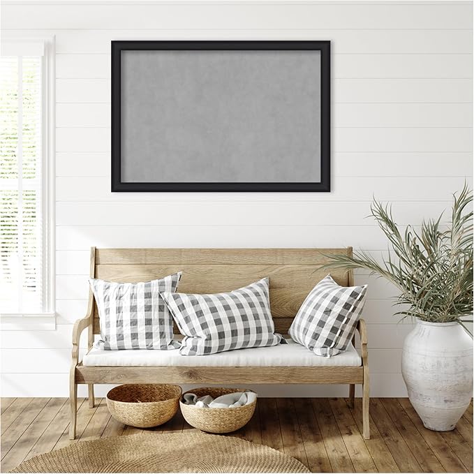 Amanti Art Black Framed Magnetic Board 27x39 Large Vision Board - Image 5