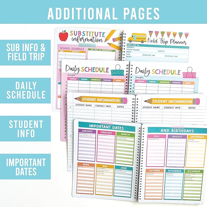 Hadley Designs Teacher Planner 2026-2027 Academic Year - Image 4