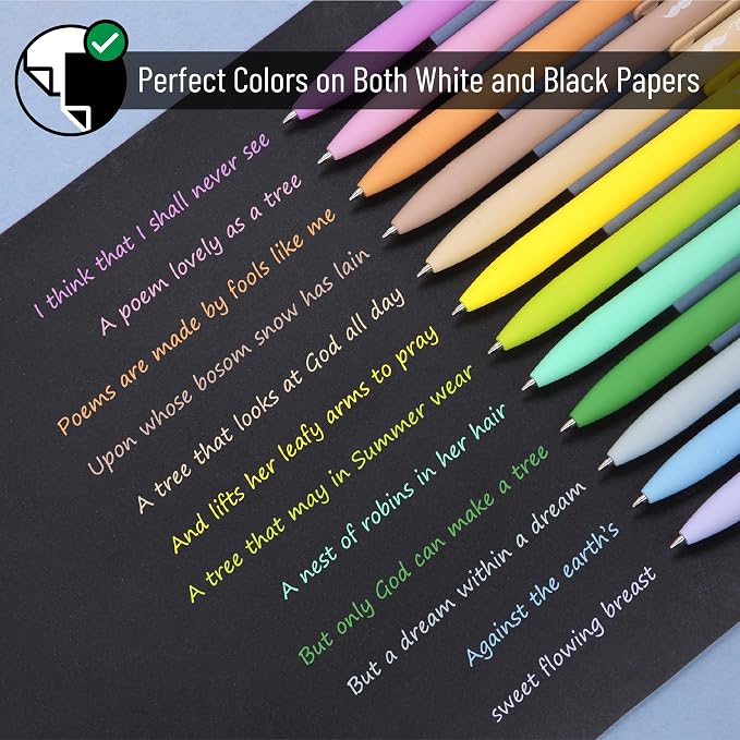 Mr. Pen- Retractable Gel Pens, 12 Pack, Vintage Ink, Fine Point 0.7mm | Fast Dry - Image 3