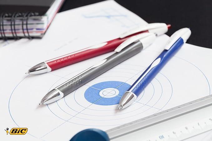 BIC Glide Exact Retractable Ball Point Pen, Fine Point, Precise Lines - Image 3