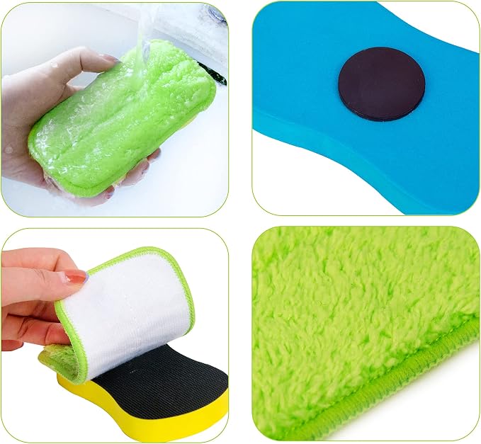 2 Packs Chalkboard Eraser Washable Microfiber Cleaning Tool | OSOPOLA 2Pack - Image 3