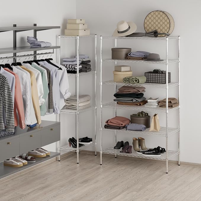Regal Altair 21" Deep x 42" Wide x 74" Height Wire Shelving Kit | 6-Tier | NSF - Image 7